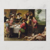 De parabel van het rijke Man en Lazarus Briefkaart (Voorkant)