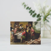 De parabel van het rijke Man en Lazarus Briefkaart (Staand voorkant)