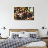 De parabel van het rijke Man en Lazarus Canvas Afdruk (Insitu (Slaapkamer))