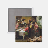 De parabel van het rijke Man en Lazarus Magneet (Voorkant / Achterkant)