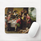 De parabel van het rijke Man en Lazarus Muismat (Met muis)