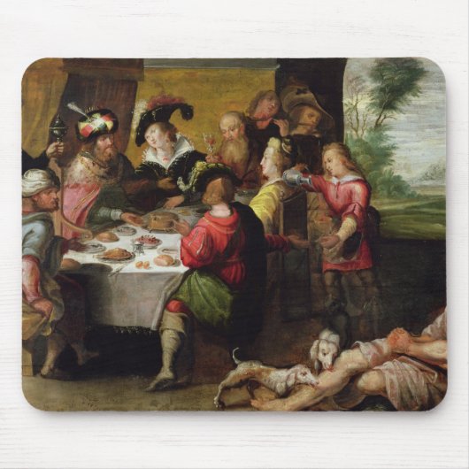 De parabel van het rijke Man en Lazarus Muismat (Voorkant)