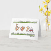 De Parade van de eekhoorn Kaart (Gele Bloem)