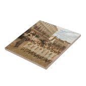 De parade van de scholen door Jan Verhas Tegeltje (Zijkant)