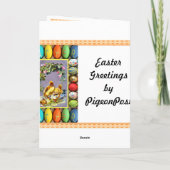 De parade van Pasen Feestdagen Kaart (Achterkant)