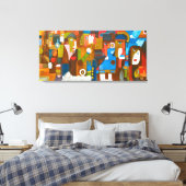 De Paradox van Aanwezigheid Canvas Afdruk (Insitu (Slaapkamer))