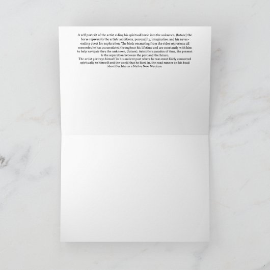 De paradox van Aristoteles Bedankkaart (Binnen)