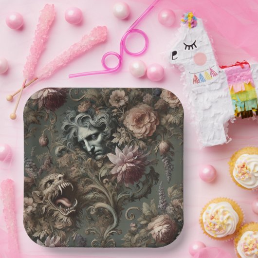 De paradox van de drijfwachter - gotisch mythisch  papieren bordje (Feest)