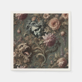 De paradox van de drijfwachter - gotisch mythisch  servet