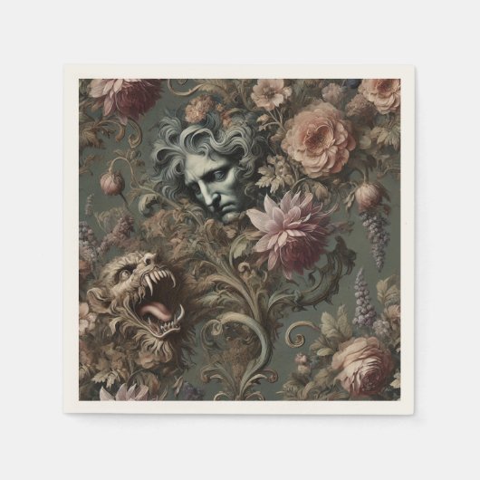 De paradox van de drijfwachter - gotisch mythisch  servet (Voorkant)