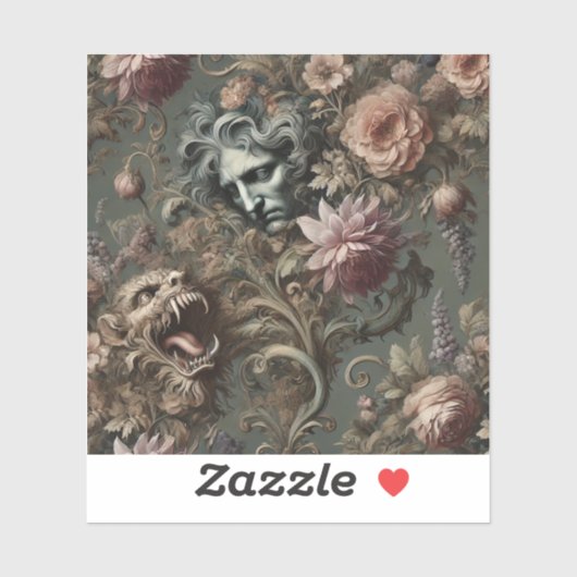 De paradox van de drijfwachter - gotisch mythisch  sticker (Vel)