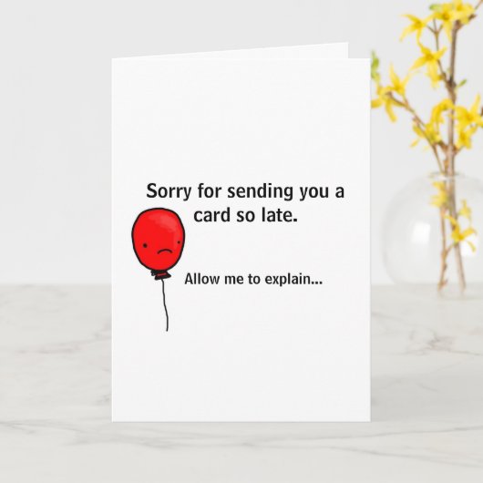 De Paradox van de Kaart van de verjaardag - late (Gele Bloem)