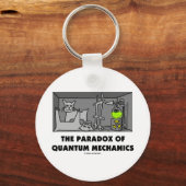 De paradox van kwantummechanica (Fysica-Humor) Sleutelhanger (Voorkant)