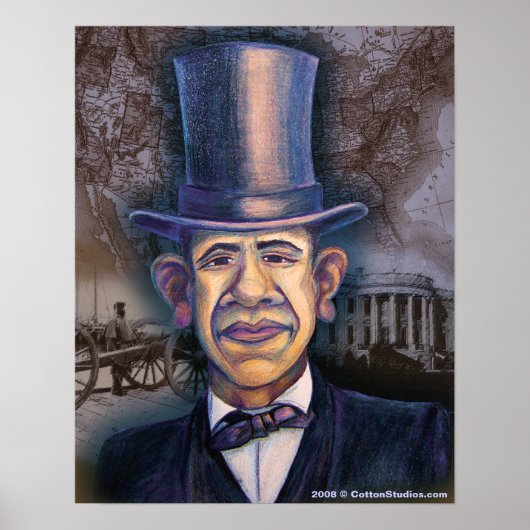 De parallelle Obama - Lincoln Poster (Voorkant)