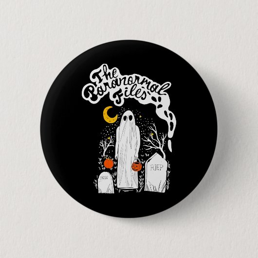 De paranormale begraafplaats Ghost Ronde Button 5,7 Cm (Voorkant)