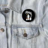 De paranormale begraafplaats Ghost Ronde Button 5,7 Cm (In situ)