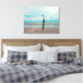 De paraplu  - canvas afdruk (Insitu (Slaapkamer))