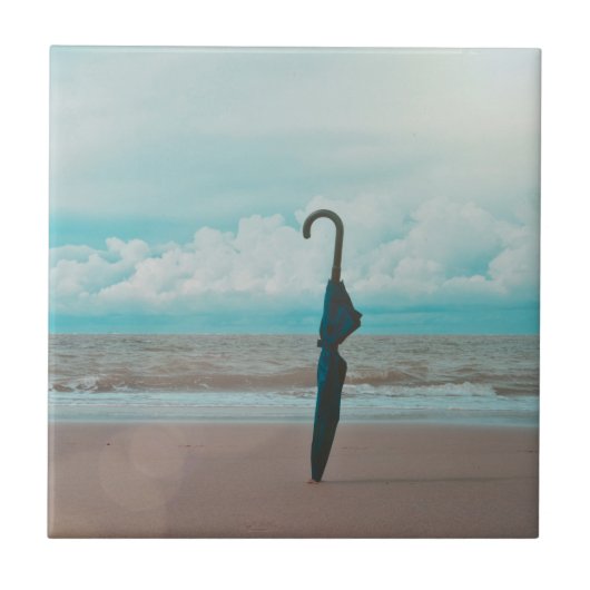 De paraplu - tegeltje (Voorkant)