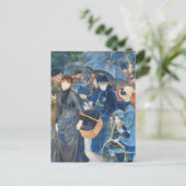 De paraplu's, Pierre Auguste Renoir Art Briefkaart (Staand voorkant)