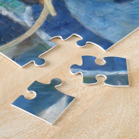 De paraplu's, Pierre Auguste Renoir Art Legpuzzel (Zijkant)