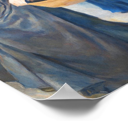 De paraplu's, Pierre Auguste Renoir Art Poster (Hoek)