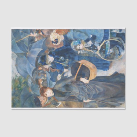 De paraplu's, Pierre Auguste Renoir Art Tissuepapier (Voorkant)
