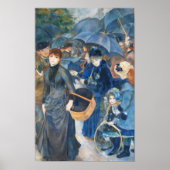 De paraplu's, Pierre Auguste Renoir Poster (Voorkant)