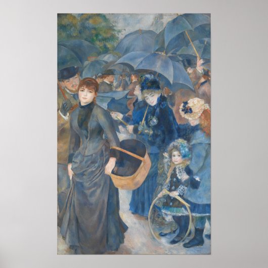 De paraplu's van Pierre-Auguste Renoir (1841-1919) Poster (Voorkant)