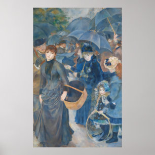 De paraplu's van Pierre-Auguste Renoir (1881-86) Poster