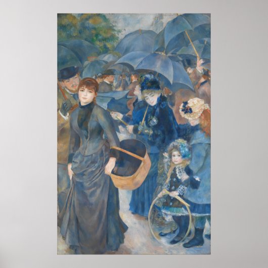 De paraplu's van Pierre-Auguste Renoir (1881-86) Poster (Voorkant)