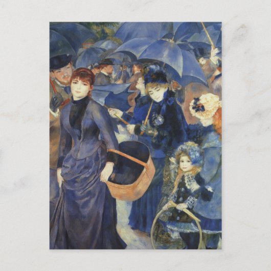 De paraplu's van Renoir Briefkaart (Voorkant)