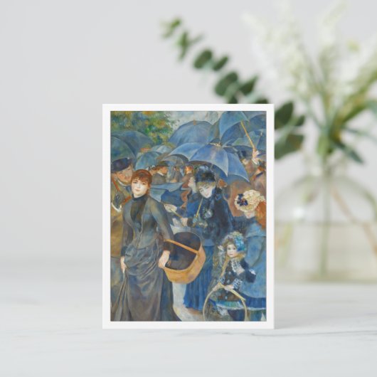 De paraplu's van Renoir Briefkaart (Staand voorkant)