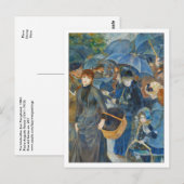 De paraplu's van Renoir Briefkaart (Voorkant / Achterkant)
