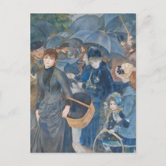 De paraplu's van Renoir Briefkaart (Voorkant)