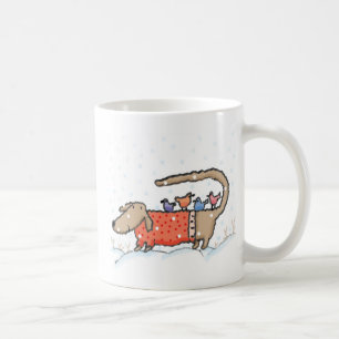 "De paraplustaart van een teckel" Koffiemok