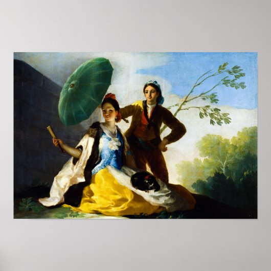 De parasol van Francisco de Goya Poster (Voorkant)