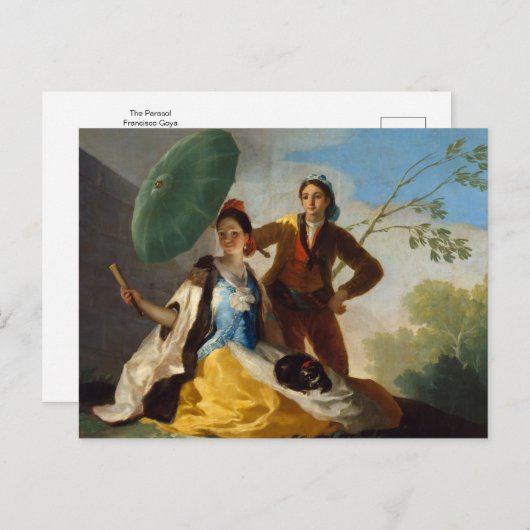 De parasol van Francisco Goya Briefkaart (Voorkant / Achterkant)