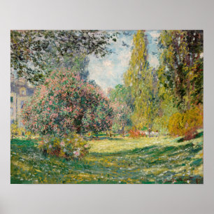 De Parc Monceau (1876) van Claude Monet Poster