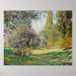 De Parc Monceau (1876) van Claude Monet Poster