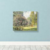 De Parc Monceau - Claude Monet Canvas Afdruk (Insitu (Houten vloer))