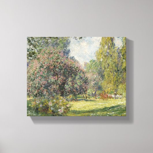 De Parc Monceau - Claude Monet Canvas Afdruk (Voorkant)