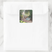 De Parc Monceau - Claude Monet - Impressionistisch Vierkante Sticker (Tas)