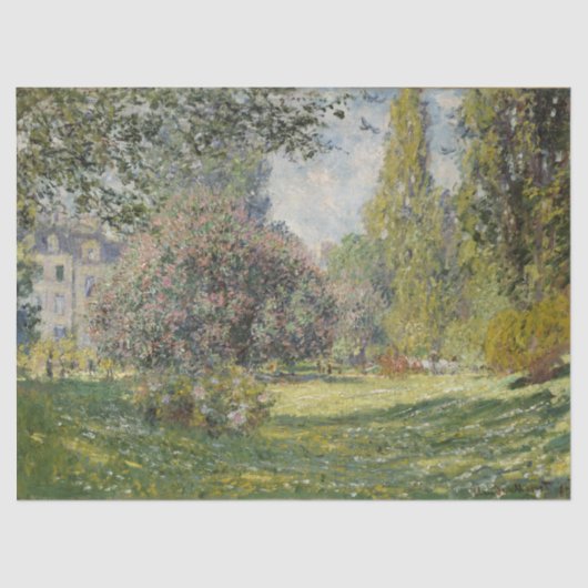 De Parc Monceau - Claude Monet Tissuepapier (Voorkant)