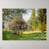 De Parc Monceau door Claude Monet Poster (Voorkant)