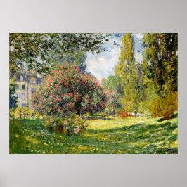 De Parc Monceau door Claude Monet Poster