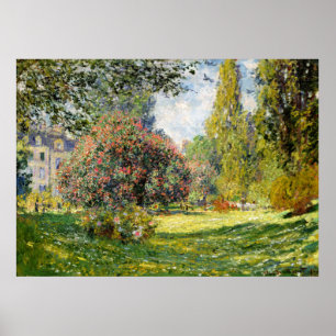 De Parc Monceau door Claude Monet Poster