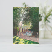 De Parc Monseau door Claude Monet Bedankkaart (Staand voorkant)