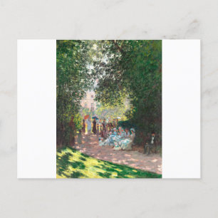 De Parc Monseau door Claude Monet Briefkaart