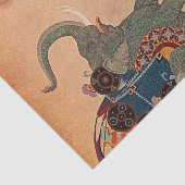 “De Parel Krijger” door Edmund Dulac Tissuepapier (Detail)