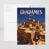 De Parel van de Woestijn, Ghadames Libië Briefkaart (Voorkant / Achterkant)